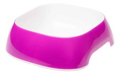 Одинарная миска для кошек и собак Ferplast, пластик, резина, розовый, 0.75 л