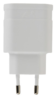 Сетевое зарядное устройство RIVACASE Rivapower VA 4122 W00, 2 USB, 2,4 A, white