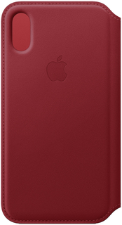Кейс для iPhone Apple Folio XS кожаный красный MRWX2ZM/A