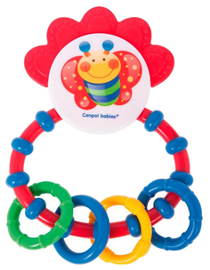 Прорезыватель-погремушка Canpol Babies Happy garden Красный