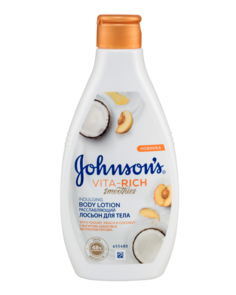 Лосьон для тела Johnson`s Vita-Rich с йогуртом, кокосом и экстрактом персика 250 мл Johnson’S