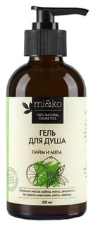Гель для душа MI&KO Лайм и мята 200 мл