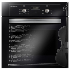 Встраиваемый электрический духовой шкаф GEFEST ДА 622-02 Д1 Black/Grey Гефест