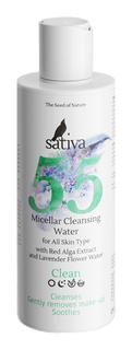 Мицеллярная вода Sativa Для очищения лица и снятия макияжа № 55 150 мл