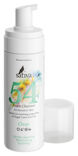 Пенка для умывания Sativa Очищающая № 54 165 мл