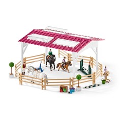 Школа верховой езды с лошадьми и наездниками Schleich 42389