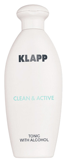 Тоник для лица Klapp Clean & Active Со спиртом 250 мл