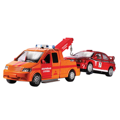 Машина Технопарк инерционная, металлическая эвакуатор аварийная служба с машинкой