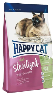 Сухой корм для кошек Happy Cat Sterilised, для стерилизованных, ягненок, 1,4кг