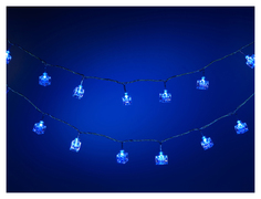 Новогодняя электрическая гирлянда Snowmen Кубики Е60008 6,7 м синий