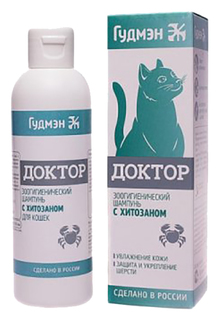 Шампунь для кошек ГудМэн Доктор с хитозаном, 200 мл