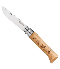 Туристический нож Opinel 001623 №8 Tradition Animalia Hare