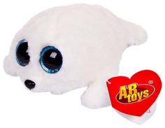Мягкая игрушка ABtoys Тюлень белый, 15 см