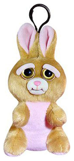 Мягкая игрушка Abtoys Заяц коричневый Feisty Pets 11 см с карабином