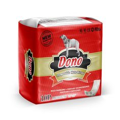 Подгузники для домашних животных Dono Male Pet Diapers одноразовые, талия 45-60 см, 10 шт