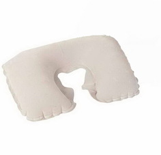 Bestway, 67006 BW, Надувная подушка под шею Flocked Travel Pillow 46х28 см, цвет Белый