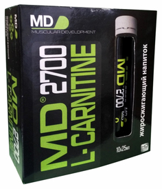 MD L-Carnitine 2700, 10 ампул по 25 мл, Unflavoured M&D