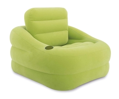Надувное кресло intex accent chair green, 97х107х71 см, арт, 68586, Интекс