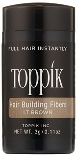 Пудра-загуститель для волос Toppik Hair Building Fibers Светло-каштановый 3 гр