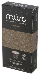 Капсулы Must n cremoso для кофемашин Nespresso 10 капсул