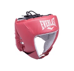 Шлем открытый Everlast USA Boxing 610400U, L, кожа, красный