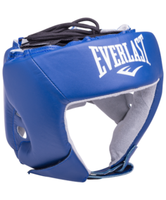 Шлем открытый Everlast USA Boxing 610406U, L, кожа, синий