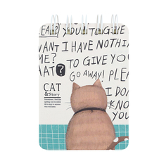 Мини-блокнот Cat story (с надписями) Kawaii Factory