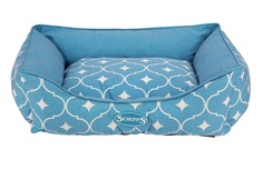 Лежак для собак с бортиками SCRUFFS "Casablanca", 90 х 70 х 20 см, голубой