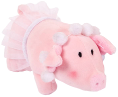 Мягкая игрушка Chuzhou Greenery Свинка с бусами в юбке-пачке 19857