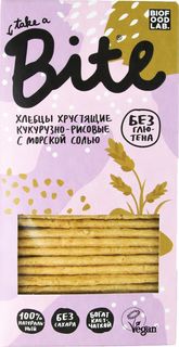 Хлебцы Bitey хрустящие кукурузно-рисовые с морской солью 150 г