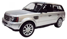 Радиоуправляемая машинка Rastar Range Rover Sport 1:24 серебристая