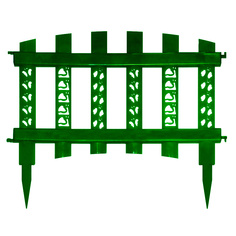 Забор декор"Палисадник"тем.зеленый Дачная мозаика