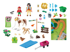 Игровой набор Playmobil Игровая карта Прогулки пони
