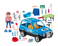Игровой набор Playmobil Отель для животных Мобильный грумер для животных