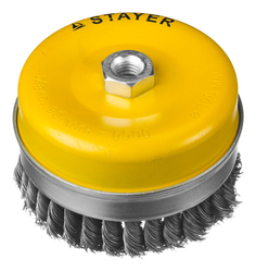 Чашечная кордщетка для угловых шлифмашин Stayer 35137-120