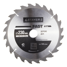 Пильный диск по дереву Stayer 3681-230-30-36