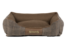 Лежак для собак Scruffs Windsor, с бортиками, коричневый, 75 х 60 х 22 см