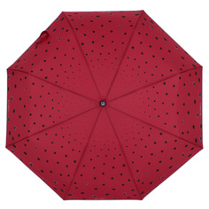 Зонт складной женский полуавтоматический Flioraj 100407 FJ красный