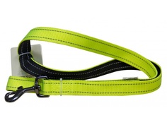 Поводок для собак GREAT&SMALL со светоотражающей острочкой, 15х1200мм, сигнальный