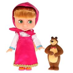 Кукла Карапуз Маша и Медведь, Маша 25 см озвученная с Мишкой