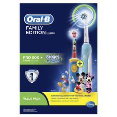 Зубная щетка электрическая Braun Oral-B Pro 500 CrossAction+Stages Power Микки