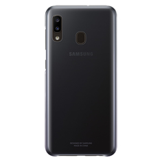 Чехол Samsung для A20 Black/Transparent