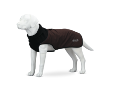 Попона для собак Scruffs Thermal, согревающая, унисекс, шоколад, длина спины 30 см