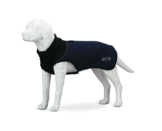 Попона для собак Scruffs Thermal, согревающая, унисекс, темно-синяя, длина спины 40 см