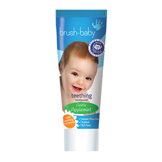 Детская зубная паста Brush Baby для прорезывающихся зубов до 2 лет BRB091
