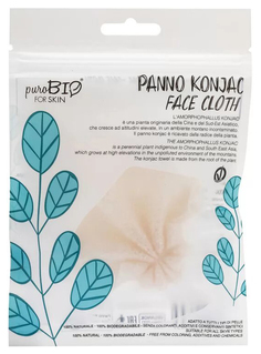 Спонж для умывания PuroBio Panno Konjac Face Cloth