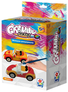Мняшка-разукрашка "Сквиши Декор" - Машина 1TOY
