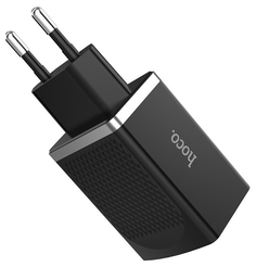 Сетевое зарядное устройство Hoco C43A, 2xUSB, 2,4 A, black