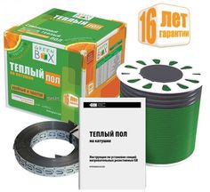 Теплый пол. Кабель нагревательный "Green Box" GB 10,0 м/150 Вт