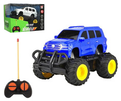 Машинка р/у, световые эффекты, цвета . (синий, белый) 12х8,5х8 см Junfa Toys